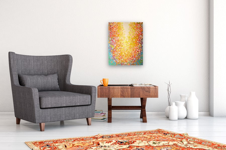 Sun Bubbles by Natasha Tayles |  In Room View of Artwork 