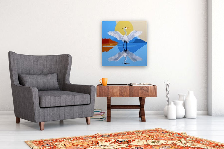 Bird, Perfect by Guigen Zha |  In Room View of Artwork 