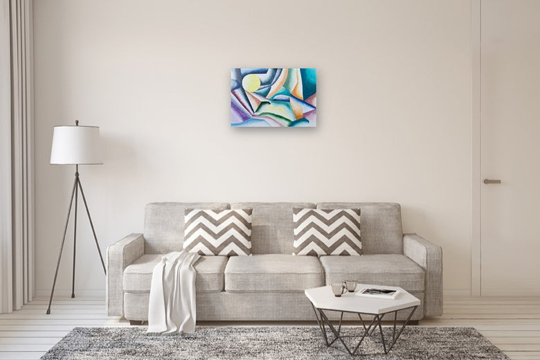Moon by Mabel Serena |  In Room View of Artwork 