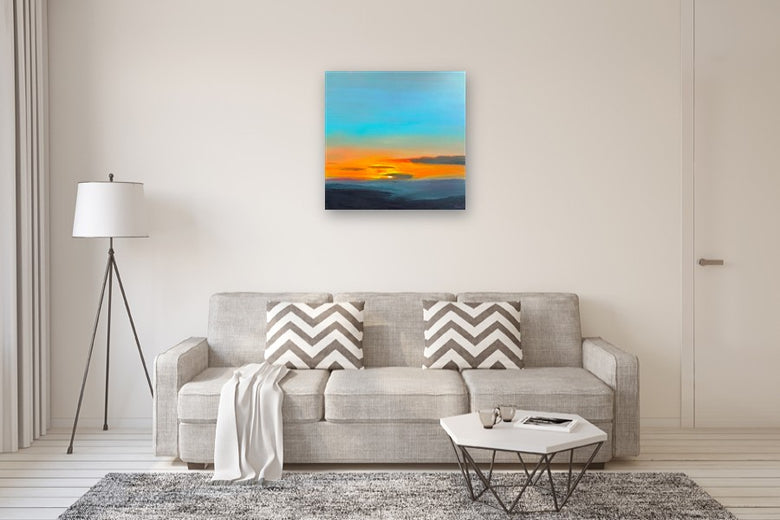 Blue Dusk by Francesca Currie |  In Room View of Artwork 