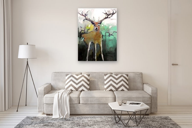 Deer by Mary Pratt |  In Room View of Artwork 