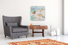 Original art for sale at UGallery.com | Cloud Cover on an Otherwise Sunny Day by Dorothy Gaziano | $1,200 | oil painting | 24' h x 24' w | thumbnail 5