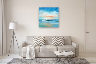 Daybreak Surf by Nancy Hughes Miller |  In Room View of Artwork 
