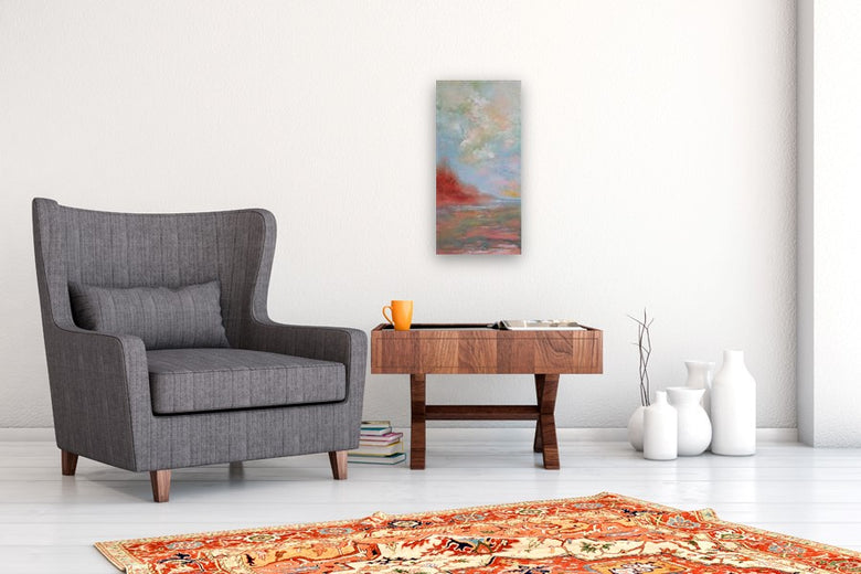 Marsh Movement by Valerie Berkely |  In Room View of Artwork 
