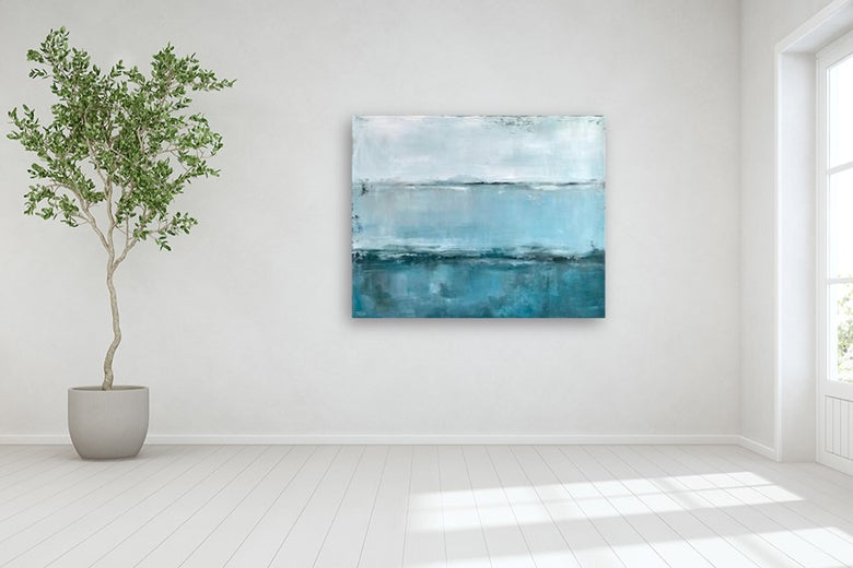 Diving In by Drew Noel Marin |  In Room View of Artwork 