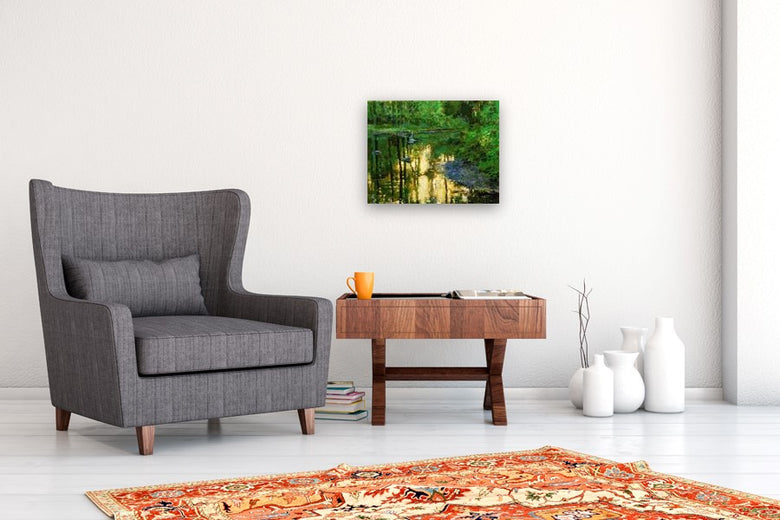 The Patient Heron by Onelio Marrero |  In Room View of Artwork 