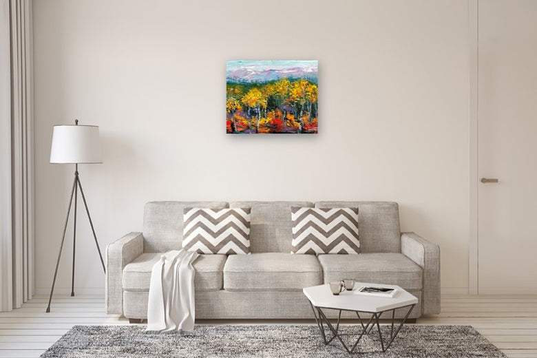 Fall Serenity by Lisa Elley |  In Room View of Artwork 