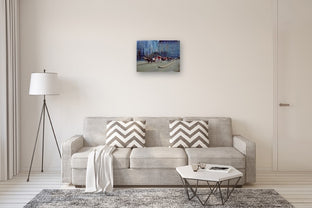 The Plaza before the Snowfall by Onelio Marrero |  In Room View of Artwork 