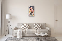 Original art for sale at UGallery.com | Deliberation by Sharon Sieben | $1,125 | acrylic painting | 30' h x 15' w | thumbnail 5