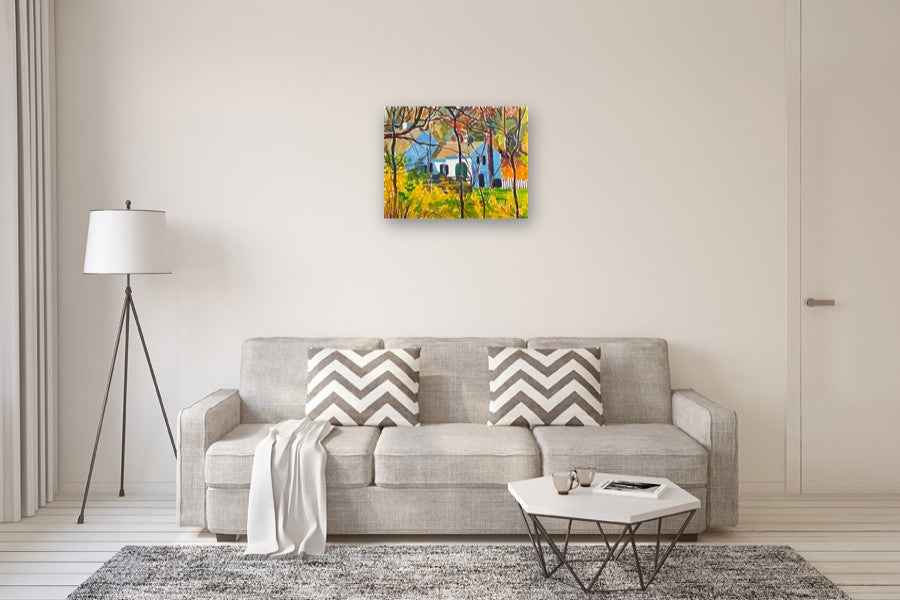 House on Old Ocean Street by Robert Hofherr |  In Room View of Artwork 