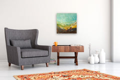 Original art for sale at UGallery.com | Outside by Kajal Zaveri | $600 | oil painting | 20' h x 20' w | thumbnail 5