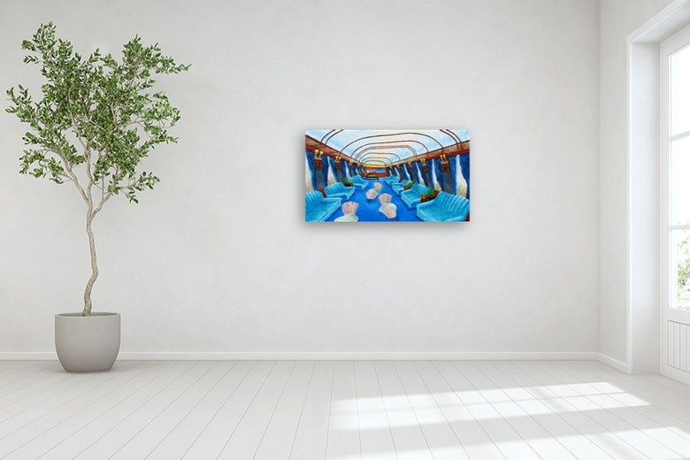 Piano Bar by Mitchell Freifeld |  In Room View of Artwork 