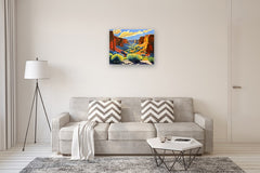 Original art for sale at UGallery.com | Canyons in the Light by John Jaster | $1,175 | acrylic painting | 24' h x 30' w | thumbnail 5