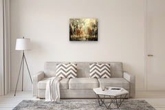 Original art for sale at UGallery.com | Tall Towers by Tatiana Iliina | $1,450 | acrylic painting | 24' h x 30' w | thumbnail 5