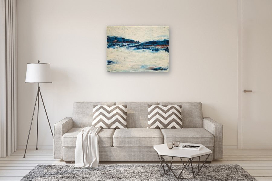Somewhere... Feeling Calm by Kajal Zaveri |  In Room View of Artwork 