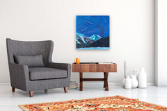 Original art for sale at UGallery.com | Night of the Shooting Stars by Phyllis Anderson | $700 | acrylic painting | 24' h x 24' w | thumbnail 5