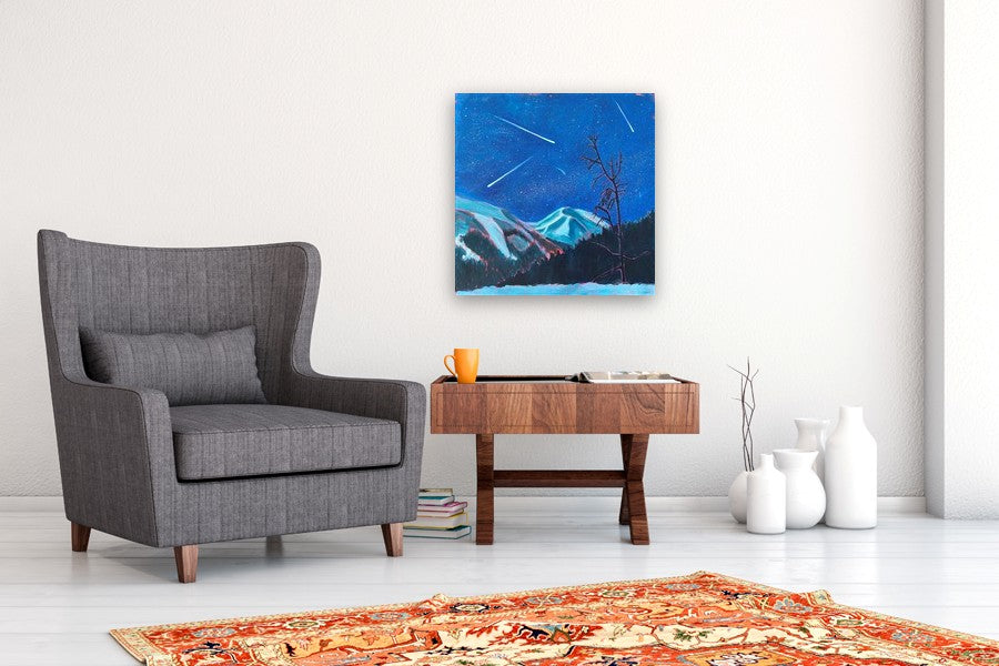 Night of the Shooting Stars by Phyllis Anderson |  In Room View of Artwork 