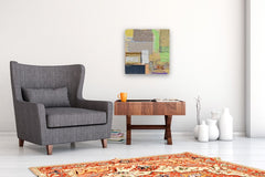 Original art for sale at UGallery.com | Game of Chance by Joey Korom | $850 | mixed media artwork | 20' h x 20' w | thumbnail 5