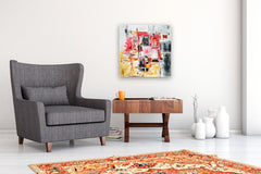 Original art for sale at UGallery.com | Turn Around by Juan Gabriel Perez Botero aka JUGA | $900 | mixed media artwork | 23.62' h x 23.62' w | thumbnail 5