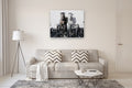 Original art for sale at UGallery.com | Stallions by Shao Yuan Zhang | $6,225 | oil painting | 36' h x 48' w | thumbnail 5