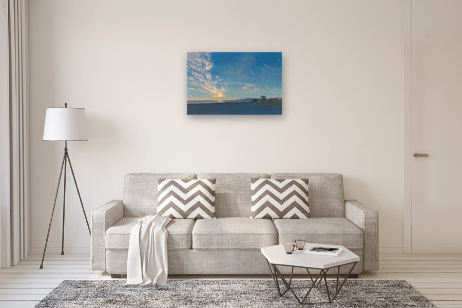 Dusk at Tower 26 by Jesse Aldana |  In Room View of Artwork 
