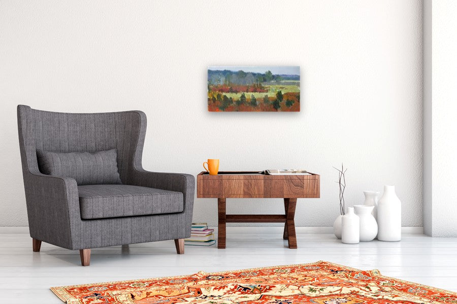 Warwick Field by Janet Dyer |  In Room View of Artwork 