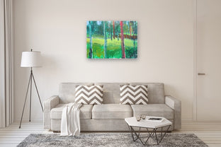 Colorful Woods by Janet Dyer |  In Room View of Artwork 