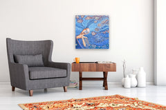 Original art for sale at UGallery.com | Within the Flow by Diana Elena Chelaru | $1,150 | acrylic painting | 24' h x 24' w | thumbnail 5