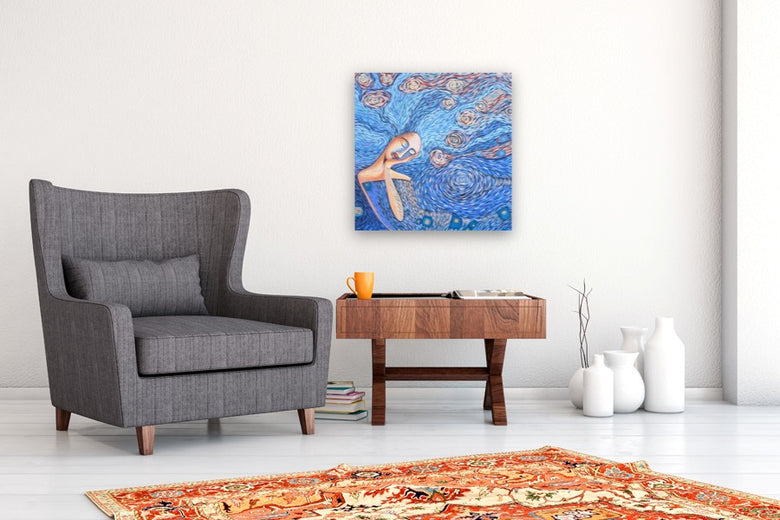 Within the Flow by Diana Elena Chelaru |  In Room View of Artwork 