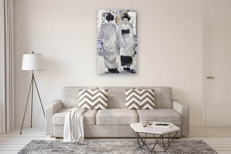 Tonal Geisha by Mary Pratt |  In Room View of Artwork 