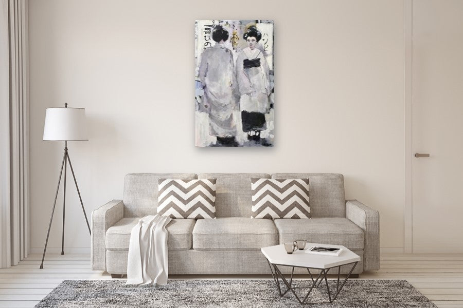 Tonal Geisha by Mary Pratt |  In Room View of Artwork 