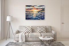 Original art for sale at UGallery.com | Sea of Wonder by Tiffany Blaise | $4,250 | oil painting | 36' h x 48' w | thumbnail 5
