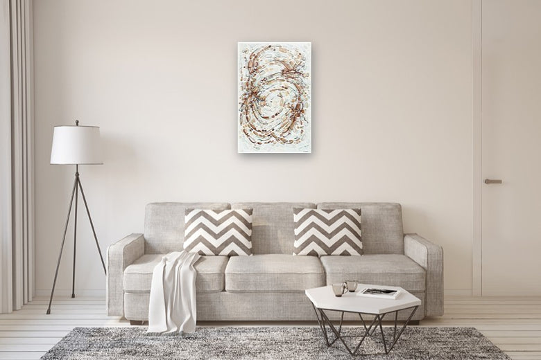 Fragmentation II - Clay by Marie-Eve Champagne |  In Room View of Artwork 