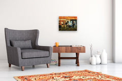 Original art for sale at UGallery.com | Art Deco Bistro by Onelio Marrero | $900 | oil painting | 14' h x 18' w | thumbnail 5