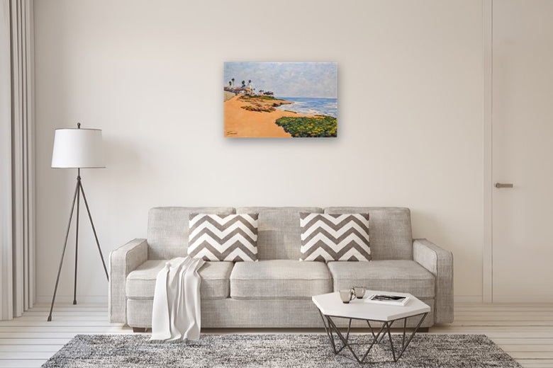 La Jolla Ocean View Walk by Samuel Pretorius |  In Room View of Artwork 