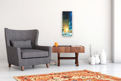 Original art for sale at UGallery.com | Una Luce per la Notte by Tito Rossini | $4,750 | oil painting | 23.9' h x 9.45' w | thumbnail 5