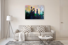 Original art for sale at UGallery.com | Following Closely Behind by Gena Brodie Robbins | $4,200 | oil painting | 36' h x 48' w | thumbnail 5