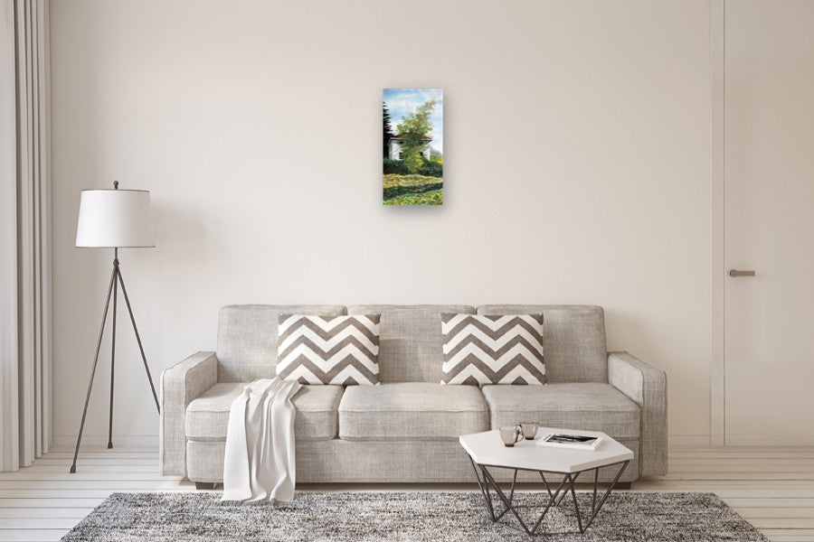 Nestled Away by Vic Roschkov |  In Room View of Artwork 