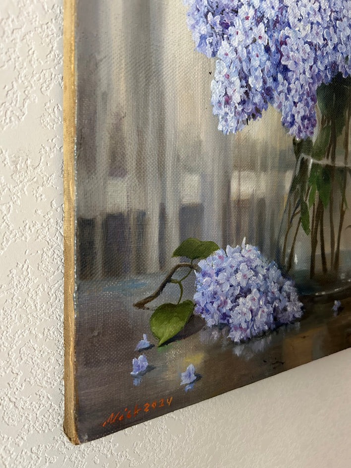 Spring Still Life by Nikolay Rizhankov |  Side View of Artwork 