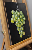 Original art for sale at UGallery.com | Green Grapes by Art Tatin | $375 | oil painting | 10' h x 8' w | thumbnail 2