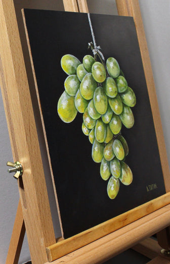 Green Grapes by Art Tatin |  Side View of Artwork 