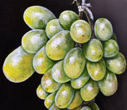 Original art for sale at UGallery.com | Green Grapes by Art Tatin | $375 | oil painting | 10' h x 8' w | thumbnail 3