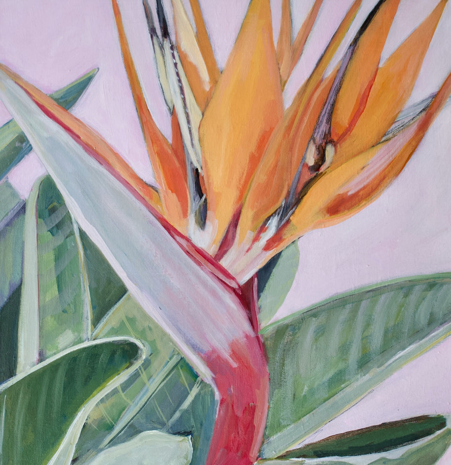 Birds of Paradise by Carey Parks |  Closeup View of Artwork 