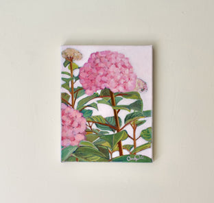 Flowering Pinks by Carey Parks |  Context View of Artwork 