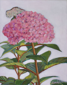 acrylic painting by Carey Parks titled Large Pink Bloom