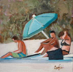 acrylic painting by Carey Parks titled With Friends