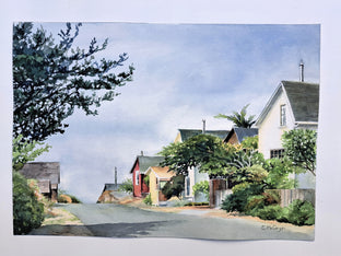Mendocino Cottages by Catherine McCargar |  Context View of Artwork 
