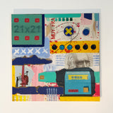 Original art for sale at UGallery.com | Da Vinci’s Beard (I) by Chus Galiano | $1,100 | mixed media artwork | 23.6' h x 23.6' w | thumbnail 2