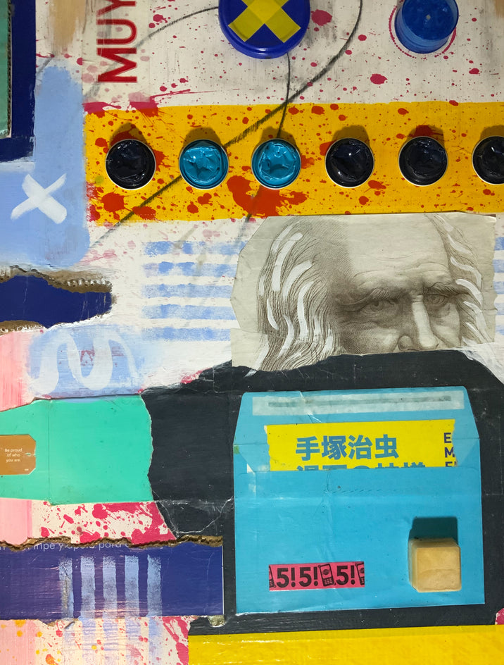 Da Vinci’s Beard (I) by Chus Galiano |  Closeup View of Artwork 