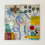 Original art for sale at UGallery.com | Do Not Look At Her by Chus Galiano | $1,600 | mixed media artwork | 31.5' h x 31.5' w | thumbnail 3